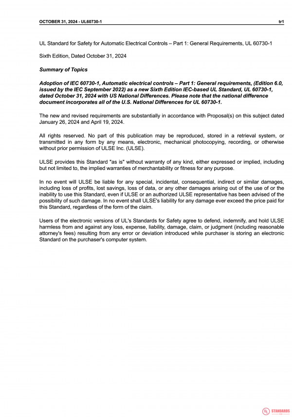 UL 60730-1 PDF UL 60730-1 PDF